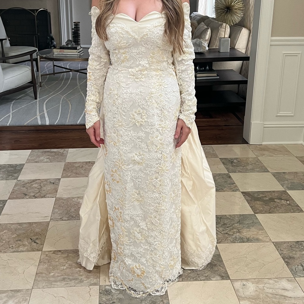 Custom vintage wedding dress